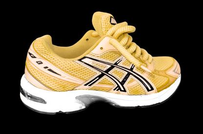 Asics 1130 Custom Jaune ( Lacet Custom + Semelle blanche )