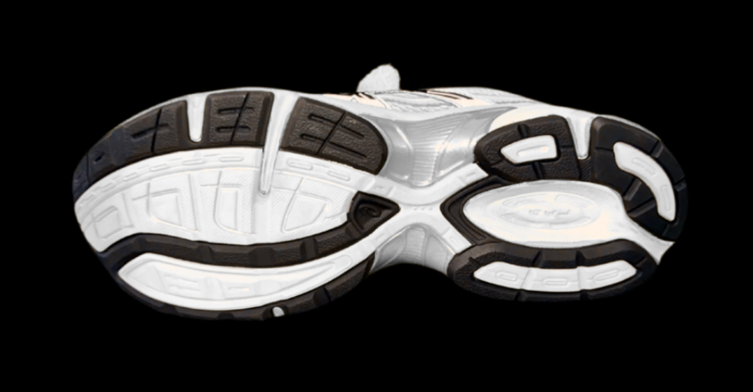 Asics 1130 Custom Orange ( Lacet Custom Blanc + Semelle blanche )