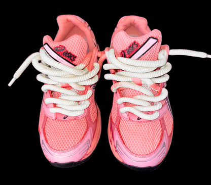 Asics 1130 Custom Corail ( Lacet Custom Blanc + Semelle blanche )