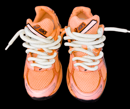 Asics 1130 Custom Orange ( Lacet Custom Blanc + Semelle blanche )