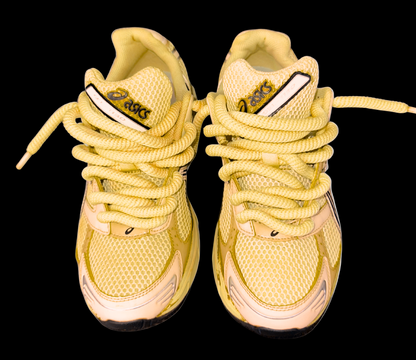 Asics 1130 Custom Jaune ( Lacet Custom + Semelle blanche )