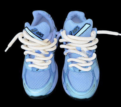 Asics 1130 Custom Bleu ( Lacet Custom Blanc + Semelle blanche )