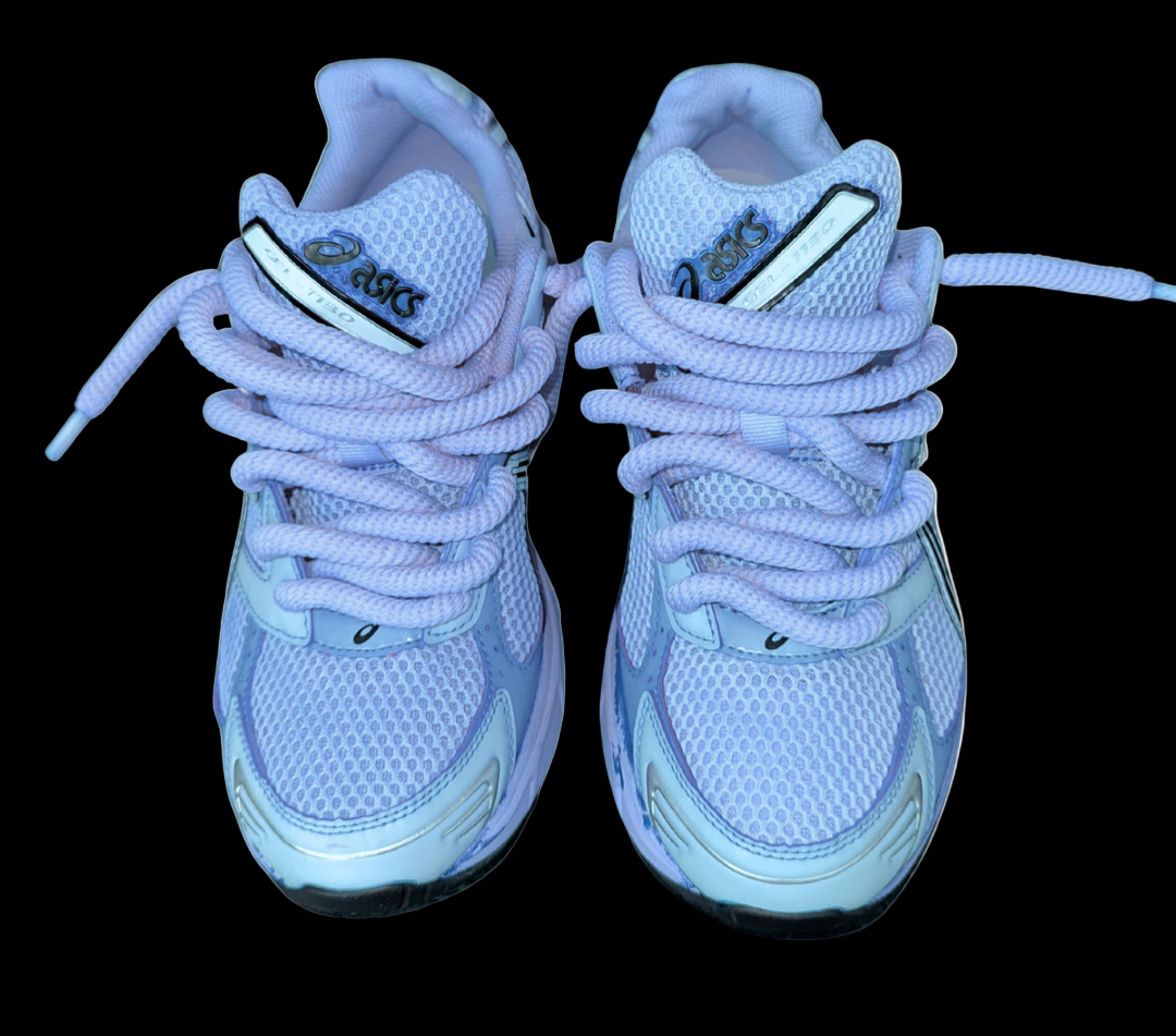 Asics 1130 Custom Bleu ( Lacet Custom + Semelle blanche )