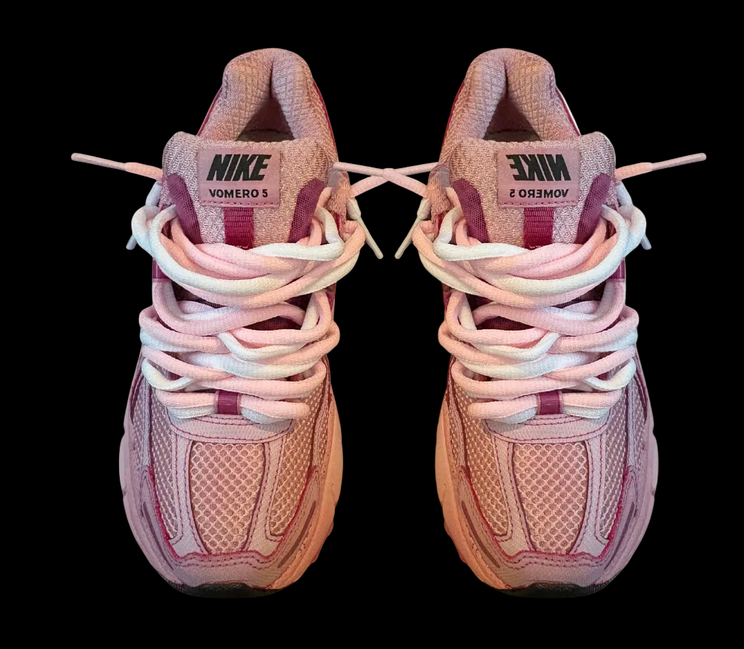 Nike Zoom Vomero 5 Custom Rose ( Double Lacet )