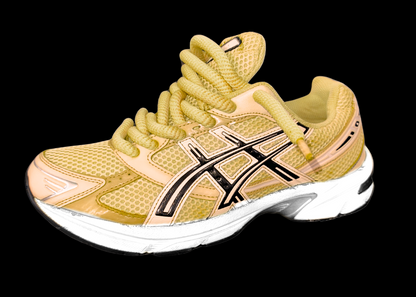 Asics 1130 Custom Jaune ( Lacet Custom + Semelle blanche )