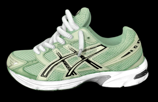 Asics 1130 Custom Vert ( Lacet Custom Blanc + Semelle blanche )