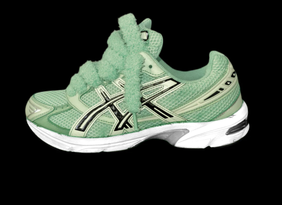 Asics 1130 Custom Vert ( Semelle blanche )