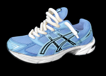 Asics 1130 Custom Bleu ( Lacet Custom Blanc + Semelle blanche )