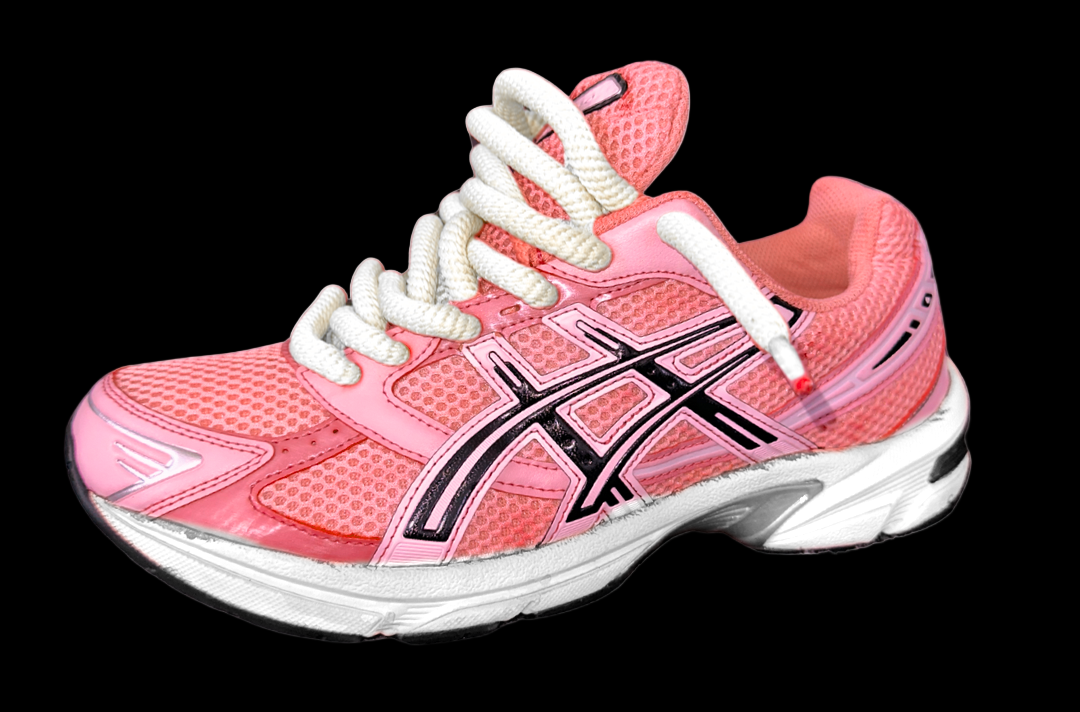 Asics 1130 Custom Corail ( Lacet Custom Blanc + Semelle blanche )