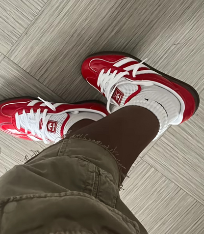 Adidas Gazelle Indoor Better Rouge (Cuir Vernis)