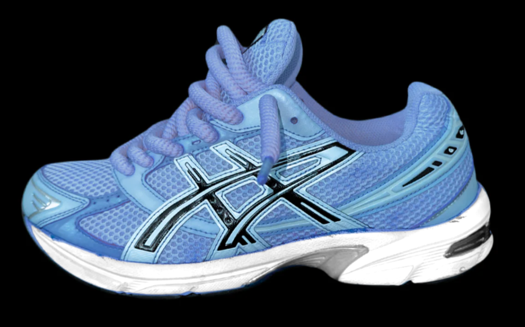 Asics 1130 Custom Bleu ( Lacet Custom + Semelle blanche )